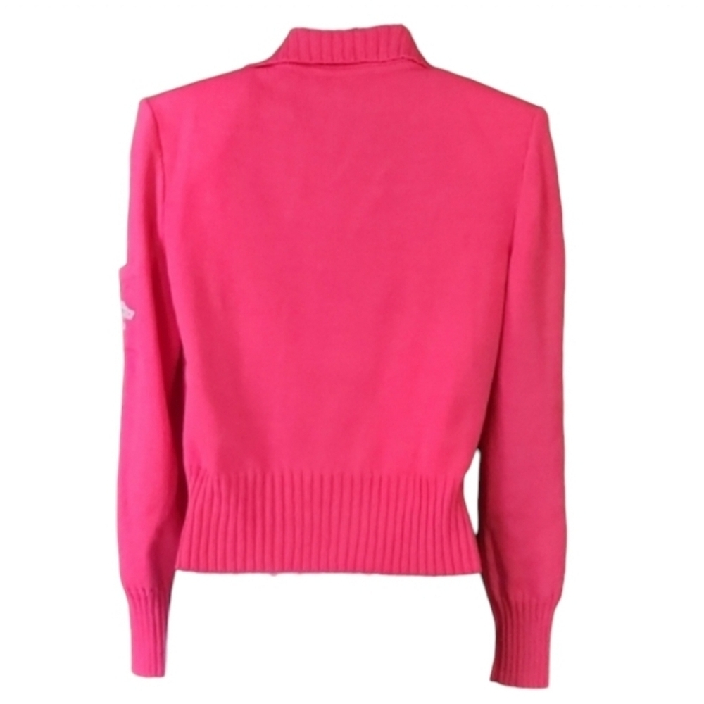 St John Pink Zip Front Cardigan Sweater - Picture 3 of 6
